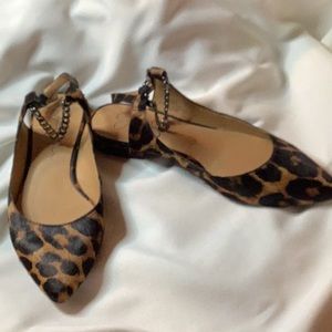 Jessica Simpson animal print, flat slingback